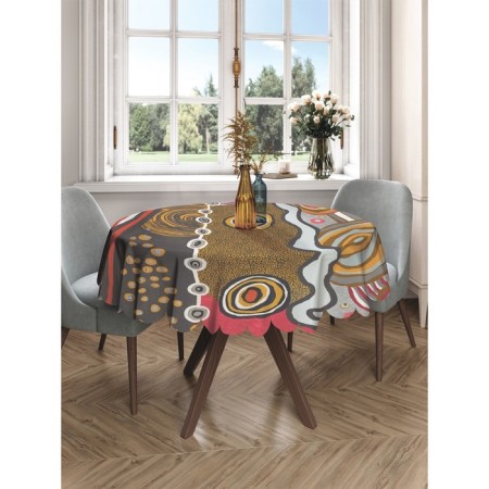 The tablecloth “African abstraction”, round, Saten, d = 150 cm-2