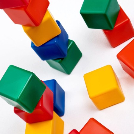 Set of colored cubes, 16 pieces 6 × 6 cm-8