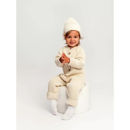Knitted Knitted Pure Love Tot, demi -season, height 68 cm, milk color-1