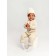 Knitted Knitted Pure Love Tot, demi -season, height 68 cm, milk color