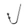 Anal hook with two Toyfa Metal balls, silver color, 41 cm