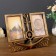 Photo frame plastic in 2 photos 10x15 cm "Anchor" Dark Gold 23x29 cm