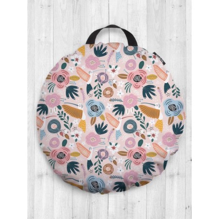 Pillow Siddle "Tropical Sketches", decorative, D = 52 cm