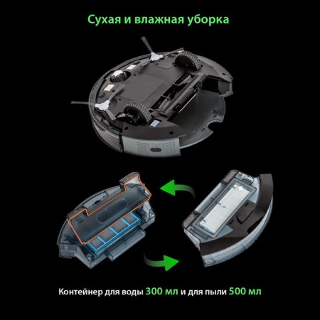 Робот пылесос Pioneer VC706R, 24 Вт, 300 мл, 2600 мАч-6