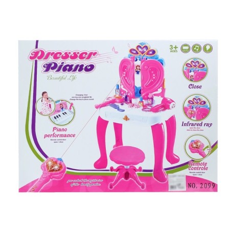 Table with a mirror "cutie" with a piano and accessories-6