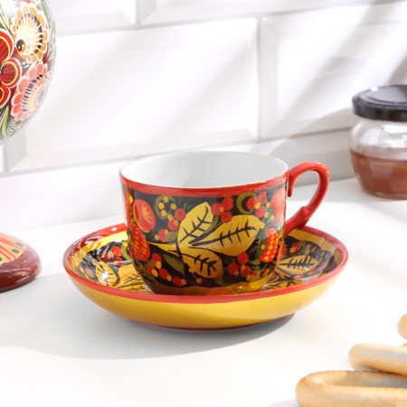 Tea couple, 250ml., Khokhloma-6