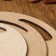Set of boards of cutting double -sided, round, handle cut, 3 pieces