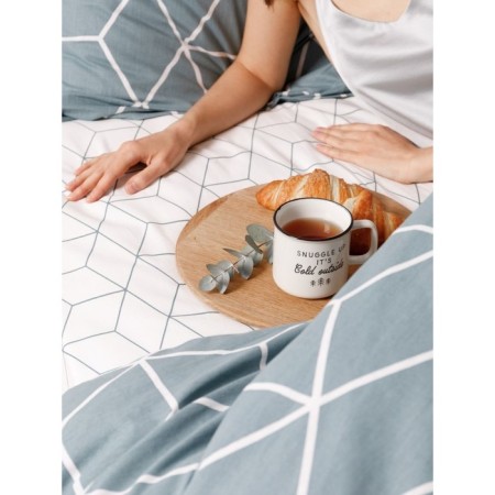 Bed linen 1.5 joint venture Lounge Green, size 150x214 cm, 143x215 cm, 70x70 cm - 2 pcs-5