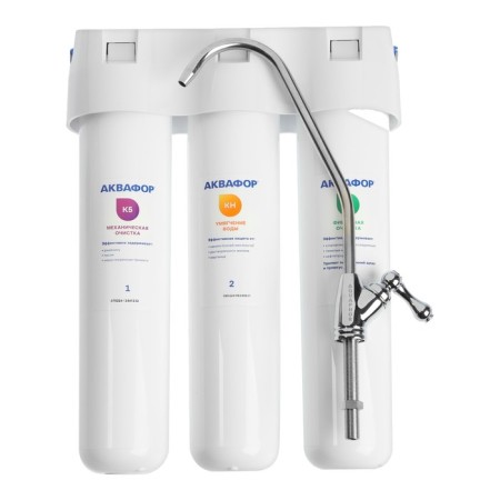 Water cleaner "Aquaphor" Crystal A, for hard water, 3-step