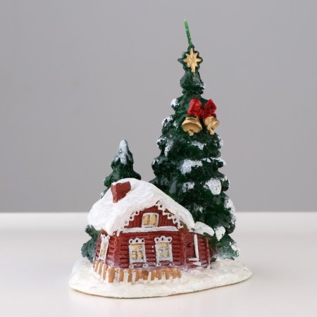 Decorative candle "Winter holiday", 8x11.5x13.5 cm-1