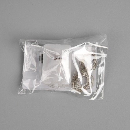 Garland “thread” 1 m dew, ip20, silver thread, 10 LED, white glow, 3 modes, AG13x3-5