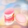 Balm for cracked lips with a peach