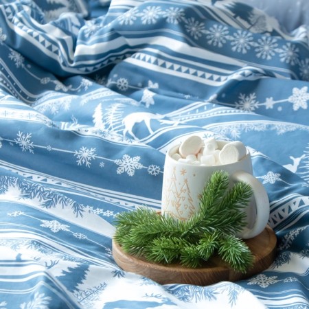 Bed linen "Ethel" duet Scandi Dream 143x215 cm - 2 pcs, 220x240 cm, 70x70 cm - 2 pcs, calico-4