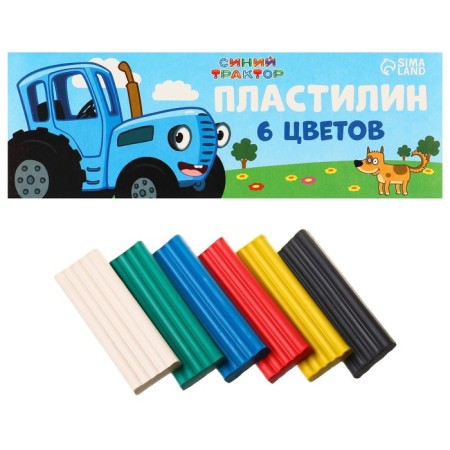 Plasticine 6 colors 90 g "Blue Tractor"-6