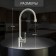 Kitchen mixer Zein Z2750, high, 35 mm cartridge, stainless steel, satin