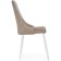 Chair on a metal frame Lord metal/velor, white/beige 45x50x95 cm