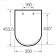 Roca The GAP 801472001 toilet cover, Duroplast, Microlift, White