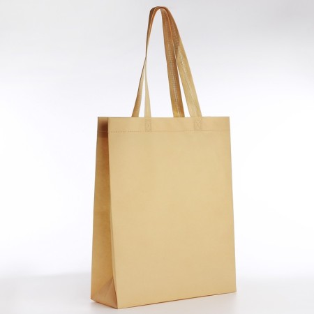 Shoper (package), 42x10x30 cm, without lining, beige color-3