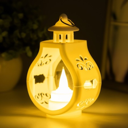 Nightmare "frozen candle" 3xlr1130 white 5x7.5x12 cm Risalux-2
