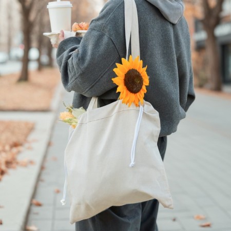 Bag SHOPPEN NECED SL HOME "Light Shopper" 53x45cm, 100% flax, 200g/m2