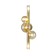 Bra Indigo, 11026/5W Gold. 5x28W, G9, 175x210x500 mm, amber color