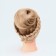 Educational, artificial hair, 55-60 cm, without tripod, blond color