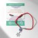 Bracelet-reinforcing “Red thread” Talisman protection, storm with bead, blue color with silver, 18 cm