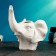 Kashpo - Vase "Elephant" White, 13x12x15cm