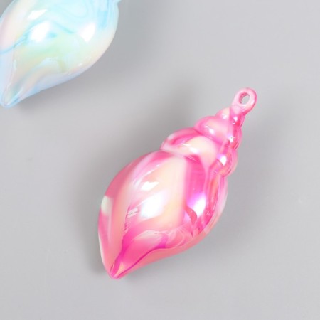 Decor for creativity Plastic "Shell. Hologography" mix 7 cm-1