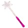 Light rod "Snowflake", pink color