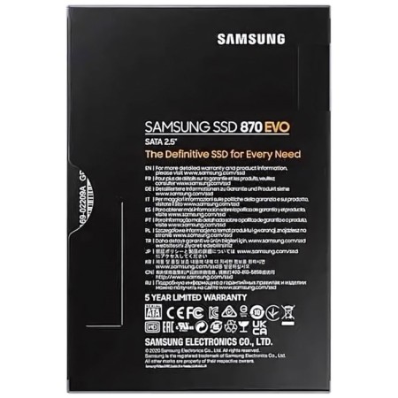 SSD Samsung 2.5 "870 EVO 500 GB SATA III 3BIT MLC (TLC) MZ-77E500BW-6