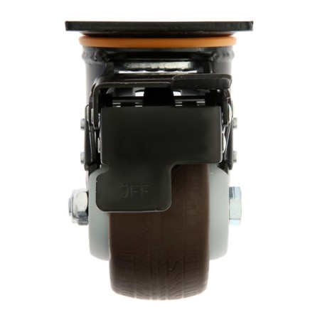 Wheel for transp. Tagging tundra tundra, d = 100 mm, on the predpart, with stopping, TPR 9917 coating-2