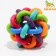 Ball "Molecule" with a bell, 7 cm, mix of flowers