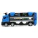 Parking 2 in 1 Truck, 6 cars, transforms into a vehicle, sound, color blue