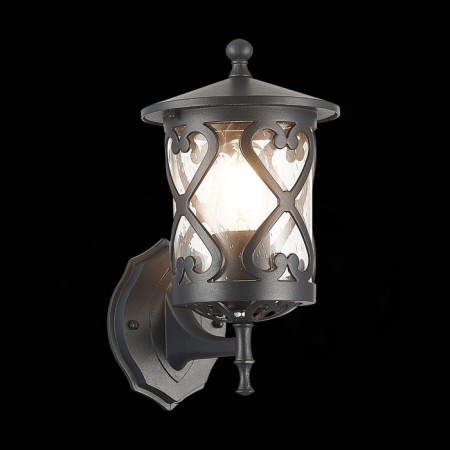 Street wall lamp ST LUCE. SL085.401.01. Lorne. 1x60 W, E27, 15.5x28 cm, black color-1