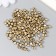 Cube glass 4x4 mm "metallic. Light gold" set of 20 g