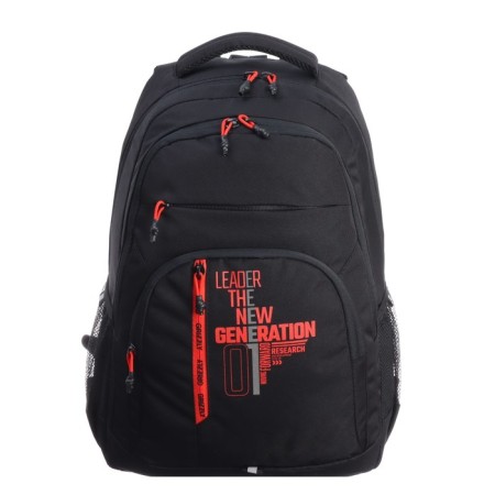 Youth backpack 47 x 32 x 17 cm, Grizzly, ergonomic back, laptop department, black-2