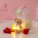 Set gift "Bear Bezh with a bow" soap red roses 5 pcs, dew 7x7x12 cm