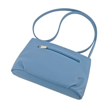 Female bag, artificial leather, blue 24x6x15 cm-2