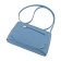 Female bag, artificial leather, blue 24x6x15 cm