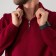 Cardigan male SL, 50, burgundy