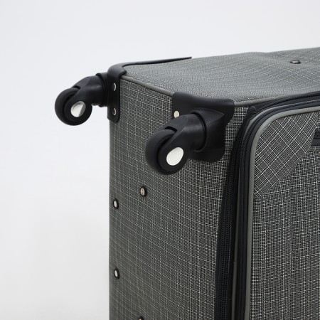 Big suitcase 28 ", lightning department, code castle, 4 wheels, 2 outer pockets, color gray color-7