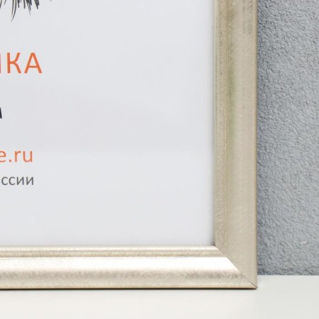 Photo frame plastic 21x30 cm, aged silver (plastic screen)-1