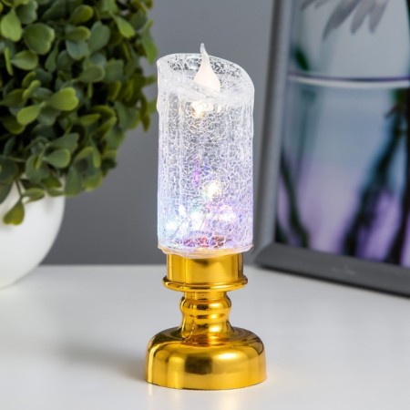 Nightmare "Ice candle" LED 1W from 3xlr44 batteries 4.5x4.5x12 cm Risalux-2