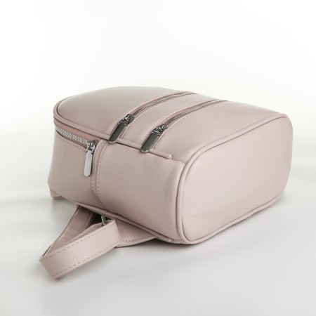 Women's backpack on lightning, beige color-3