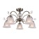 Vetus chandelier, 5x40W E14, bronze color