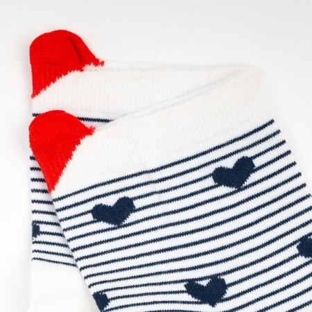 Women's socks, white/blue color, size 36-40-2