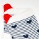 Women's socks, white/blue color, size 36-40