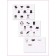 Sticked set 21 × 15 cm, 3 sheets, for pockets in kindergarten, for girls, black