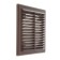 Ventilation ERA 1515 r, 150x150 mm, with a grid, detachable, brown